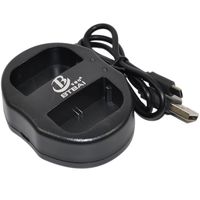 LP-E6 Battery Charger Adapter USB Dual for Canon LPE6 LP-E6N LPE6N LC-E6 LC-E6E EOS 6D Mark II 6D2 Camera