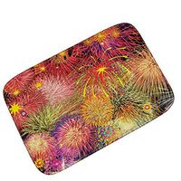 Pgojuni 2018 Christmas Year Festive Decoration Carpet Waterproof Non-Slip Foot Pad1PC 40x60CM (E)