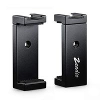 Zeadio Metal Smartphone Tripod Holder, with Hot-Shoe Mount, Fits for iPhone, Samsung, LG, Sony, Huawei, Nexus, Nokia, etc