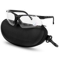 XAegis Shooting Glasses with Case, Polycarbonate Lens and Rubber Nose Padding Anti Fog Hunting Safety Glasses for Men & Women - Eye Protection,Clear Lens