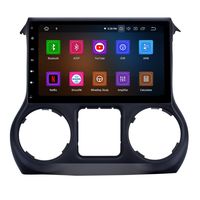 Android 9.0 10.1 Inch Touchscreen Radio for Jeep Wrangler 2011-2016 with Bluetooth USB WiFi Support SWC 1080P （8-Core, 4G+32G