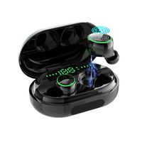 Bluetooth Earphones,Yinyoo IPX8 Waterproof True Wireless Headphones Blutooth 5.0 TWS in-Ear Earbuds Mini Headset 120H Playtime 3D Stereo Sound Sport Earpiece with Mic and Portable Charging Case