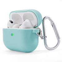 Urvoix for AirPods Pro Silicone Case - Soft Protective Cover with Keychain, Front LED Visible, Shock-Proof Anti-Fall for AirPods Pro Charging Case
