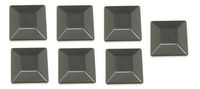 JSP Manufacturing Plastic New Fence Post Black Caps 4X4 (3 5/8") Pressure Treated Wood Made in USA MULITPACK Wholesale Bulk (7)