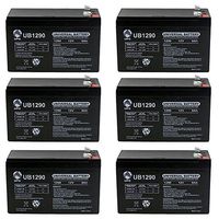 Universal Power Group 12V 9AH Sealed Lead Acid Battery for Electric Scooter and Toy Car - 6 Pack