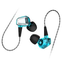 doosl in Ear Headphones Sports Earbuds Noise Isolating Hi-fi Earphones All Smartphones - Blue (Blue)