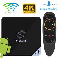 Android TV Box - VIDEN S95 TV Box Android 8.1 Smart TV Box Amlogic S905X2 Quad-Core 2GB RAM & 16GB ROM Support 4K @75fps Ultra HD/H.265 Dual Band WiFi 2.4GHz / 5GHz WiFi Media Player with Bluetooth