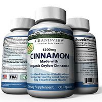 Organic Ceylon Cinnamon Powder Capsules | All Natural | 100% Pure 1200 mg