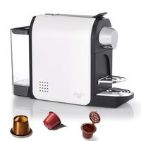 Espresso Machine, Capsules Compatible with OriginalLine Nespresso, High Performance Pump with 19 Bars,Programmable Buttons for Espresso and Lungo,Easy to Clean, White.