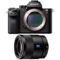 Sony a7S II Full-frame Mirrorless Interchangeable Lens Camera Body 55mm Lens Bundle includes a7S II Body and Sonnar T FE 55mm F1.8 ZA Full Frame Camera Lens