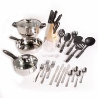 Esaska(TM) BRAND NEW - Gibson Lybra 32 Pc Cookware Combo Set