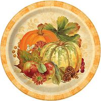 Pumpkin Harvest Fall Dessert Plates, 8ct