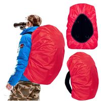 Joy Walker Waterproof Backpack Rain Cover for (15-90L), Upgraded Anti-Slip Cross Buckle Straps, Triple Strengthened Layers for Hiking Camping Traveling Cycling (Red, Small (for 15-25L Backpack))