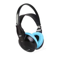 XTRONS IR Wireless Dual Channels Infrared Stereo Cordless Headphones 2 Channels for Children with Built-in IR Transmitter