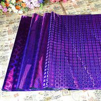4PCS Metallic Gift Wrapping Paper Christmas Party Present Package 50x70cm Sheet/Purple Color