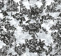 Black Classic Toile Tissue Paper # 551~10 Large Sheets