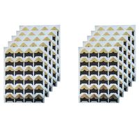 LINKEDWIN Photo Mounting Corner Stickers with Self Adhesive, Scrapbooking Photo Album Accessories - 10 Sheets/Pack (Gold)