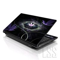 LSS Laptop 17-17.3" Skin Cover with Colorful Abstract Floral Pattern for HP Dell Lenovo Apple Asus Acer Compaq - Fits 16.5" 17" 17.3" 18.4" 19" (2 Wrist Pads Free)