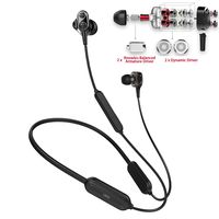 Bluetooth Earbuds,TOP Wireless Earbuds 15H Sweatproof, Hybrid Quad Drivers Superb HiFi Stereo,Impressive Bass,Noise Cancelling Bluetooth in-Ear Headphones w/Mic,Neckband Wireless Sport Earphones