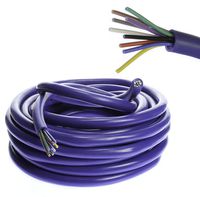 VOODOO 18 AWG Gauge 9 Conductor Speed Blue Wire Speaker Trailer Copper Stranded (20 FT)