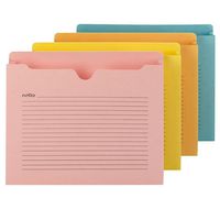 Smead Notes File Jacket, 2" Expansion, Letter Size, Assorted Colors, 12 Per Pack (75694)