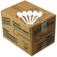 Dixie Mediumweight Plastic Soup Spoons, 1000ct
