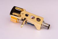Gold plated Headshell, mount, cartridge and stylus, needle for Pioneer PL10, PL12D, PL12AC, PL15, PL15R, PL31D, PL41, PL50, PL71, SPL100, - MADE IN ENGLAND