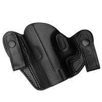 Tagua DSH-041 Ruger SP101 Dual Snap Holster, Black, Left Hand