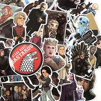 (61 Pack) Game of Thrones Laptop Stickers for Adults, Game of Thrones Merchandise and Gifts, Redbubble Stickers for Teens - Laptop Decals & Stickers for Water Bottles, Hydro Flask Stickers