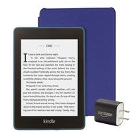Kindle Paperwhite Essentials Bundle including Kindle Paperwhite - Wifi with Special Offers, Amazon Leather Cover, and Power Adapter