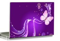 3D Print Laptop Skin Vinyl Sticker Decal, 12" 13" 13.3" 14" 15" 15.4" 15.6 inch Laptop Skin Sticker Cover Art Decal Protector Fits HP Dell Lenovo Compaq Apple Asus Acer (Butterfly & Line)