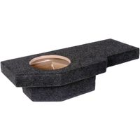 Bbox A201-12CP Single 12" Sealed Carpeted Subwoofer Enclosure - Fits 2002 - 2017 Dodge Ram Quad Cab
