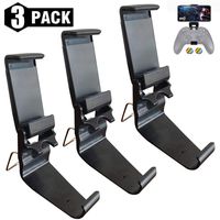 CONNYAM 3 Pack Foldable Mobile Phone Holder Clip for Xbox One Controller, Cellphone Clamp Mount Compatible with Xbox One S, Xbox One X, Steelseries Nimbus, iPhone/Samsung/Sony/LG/Huawei