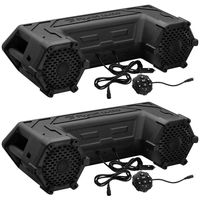 Planet Audio PATV65 6.5" 450W ATV Amplified Tube Speaker System+Bluetooth+LED (2 Pack)