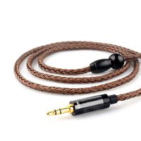 Upgrade Silver Plated Cable, TRN 16 Core Headphone Extension Cable, MMCX Earphone Replacement Wire for Shure SE215 SE315 SE425 SE535 TIN T2 LZ A4 A5 etc (MMCX, 3.5mm Plug)