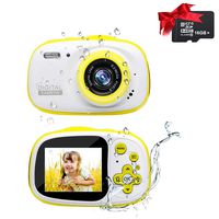 Ishare Camera, Kids Camera 8M 2.0 Inch HD Screen Waterproof Camera with Photo Frame, MP3/MP4 and Games Rechargeable Digital Camera for Girls/Boys(Yellow with 16G Micro Card)