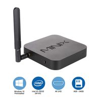 MINIX NEO Z83-4 Home, 4GB/64GB Intel Cherry Trail Quad-Core Mini PC Windows 10 Home (64-bit) [Dual-Band Wi-Fi/Gigabit Ethernet/HDMI/Mini DP/4K/X5-Z8350/Vesa Mount], Auto Power On.