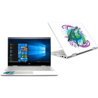 MightySkins Skin Compatible with HP Envy x360 Convertible 15" (2018) - Sea Turtle Splash | Protective, Durable, and Unique Vinyl Decal wrap Cover | Easy to Apply, Remove | Made in The USA