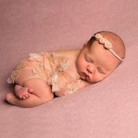 Mummyhug Newborn Baby Photography Prop Lace Patal Baby Girl Romper Outfit Clothes (#1)
