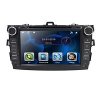 hizpo Double Din Car Stereo Car Radio Fit for Toyota Corolla 2007 2008 2009 2010 2011 Support GPS Navigation Screen Mirror Steering Wheel Control DVD Player Rear View Camera