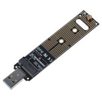 Mwergkou Portable High Performance NVME to USB Adapter M.2 SSD to Type-A Card USB 3.1 Gen 2 Bridge Chip to M2 SSD Key M for Windows XP/7/8/10 for MAC OS
