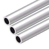 uxcell 6063 Aluminum Round Tube 300mm Length 20mm OD 16mm Inner Dia Seamless Aluminum Straight Tubing 3 Pcs