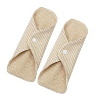 Heallily 2 Pcs Reusable Washable Cloth Menstrual Pads Mama Cloth Menstrual Pads Breathable Period Pads (Random Style)