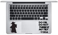 Star Wars Yoda Jedi Sticker MacBook Decal/trackpad is a Yoda Action Figure Decor Decal. Laptop Sizes 11, 12, 13 and 15 inch. Looks Great with Your Yoda Force Theme. Many Colors-Black