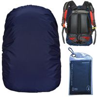 Gryps Waterproof Backpack Rain Cover with Adjustable Anti Slip Buckle Strap & Sliver Coating Reinforced Inner Layer for Camping, Hiking, Traveling, Hunting, Biking and More, 70-80L(Midnight Blue)