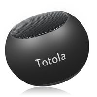 Totola Mini Bluetooth Speaker with Big Sound,Portable Metal Wireless Speaker with Built-in Mic,Pairable Speaker,Handfree Calling Function for iPhone 8,ipad,Smart Mobile Phone (Black)
