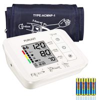 Upper Arm Blood Pressure Monitor with Accurate Digital Automatic Measurement Blood Pressure Monitor with Large Adjustable Cuff（8.7" to 16.5"） and 2 Users Mode FDA Approved for Home Use