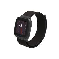 Tanyl Band Compatible with Fitbit Versa Bands, Soft Nylon Sport Strap Replacement for Fitbit Versa/Lite/Special Edition, Fitness Watch Band for Fitbit Versa, Women Men Black