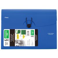 Five Star 6-Pocket Expanding File, Plastic Expandable File Folder, Color Selected For You, 1 Count (35552)