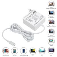 TFDirect [UL Listed] 65W 61W USB-C Laptop Charger with PowerDelivery Technology (USB PD) for MacBook 12"/ MacBook Pro 13"/ ASUS ZenBook 3/ HP Spectre x360/ Lenovo Thinkpad X1 Carbon 5 Gen